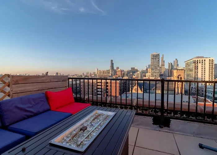 Appartamento Mccormick Place 3br Luxury Penthouse Duplex With Personal Rooftop And Optional Parking For 8 Guests In South Loop Chicago